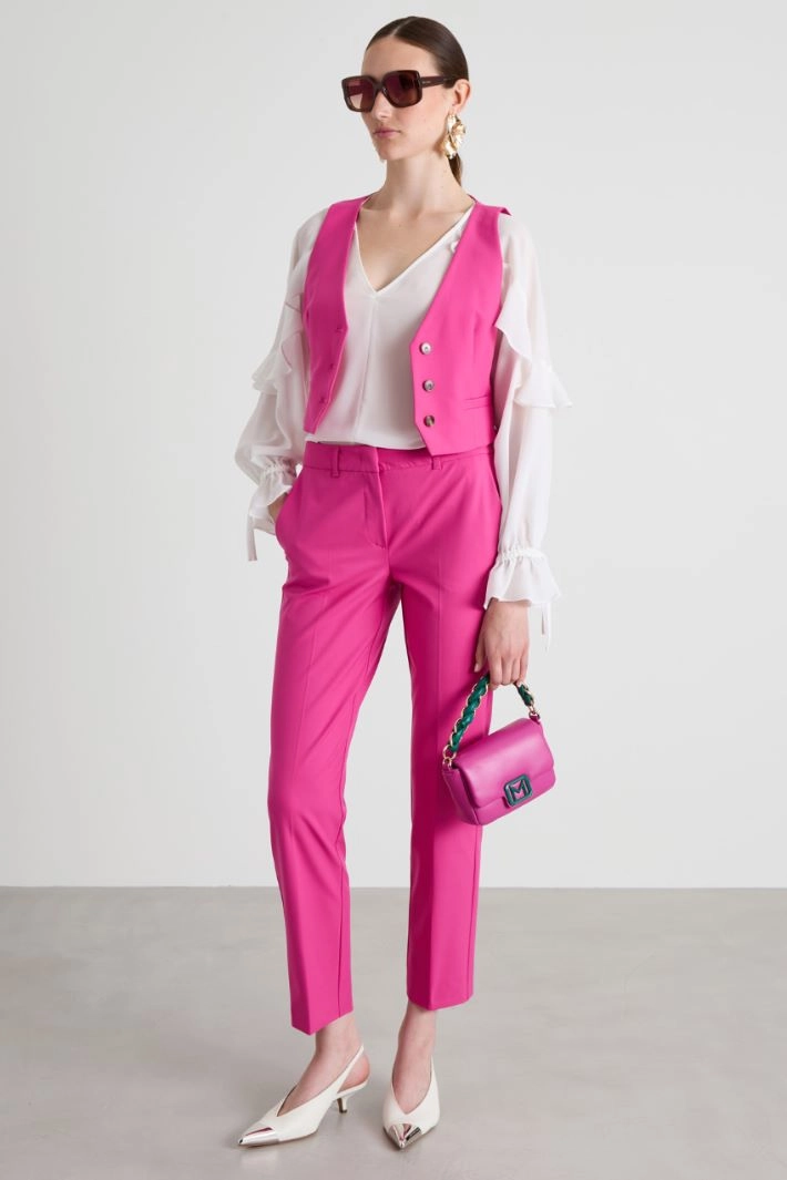 Canvas gilet - FUCHSIA