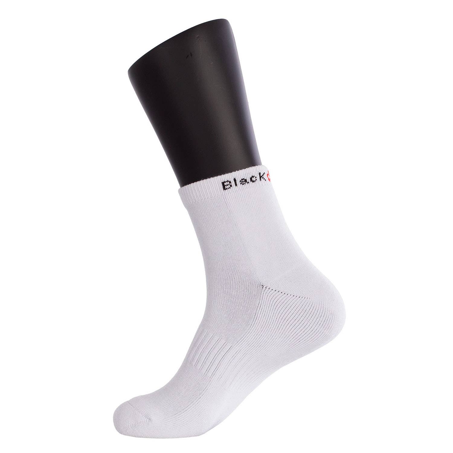 BLACK CROWN PRO ANKLE SOCKS WHITE