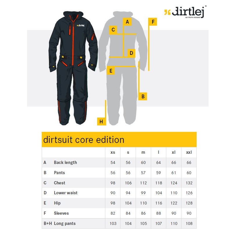 Dirtlej Core Edition Dirtsuit Men - sand/yellow
