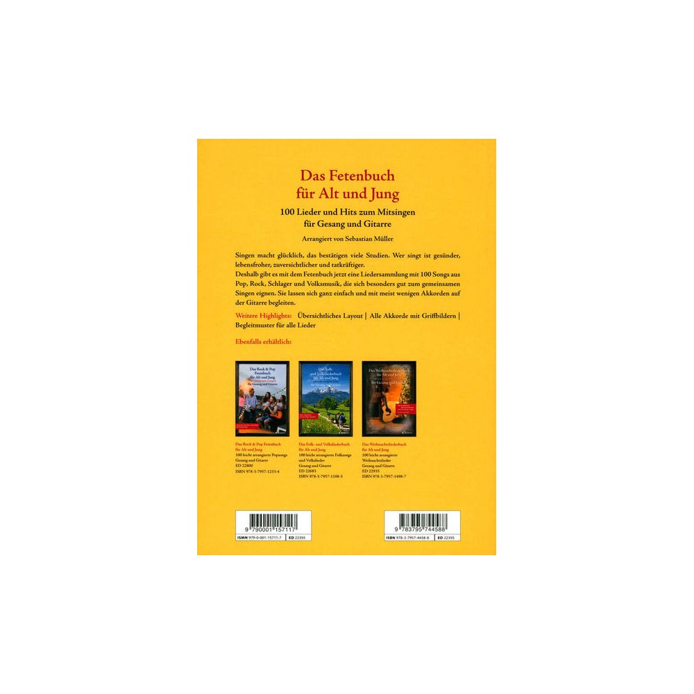 Schott Fetenbuch Gesang/Gitarre – Thomann Ireland