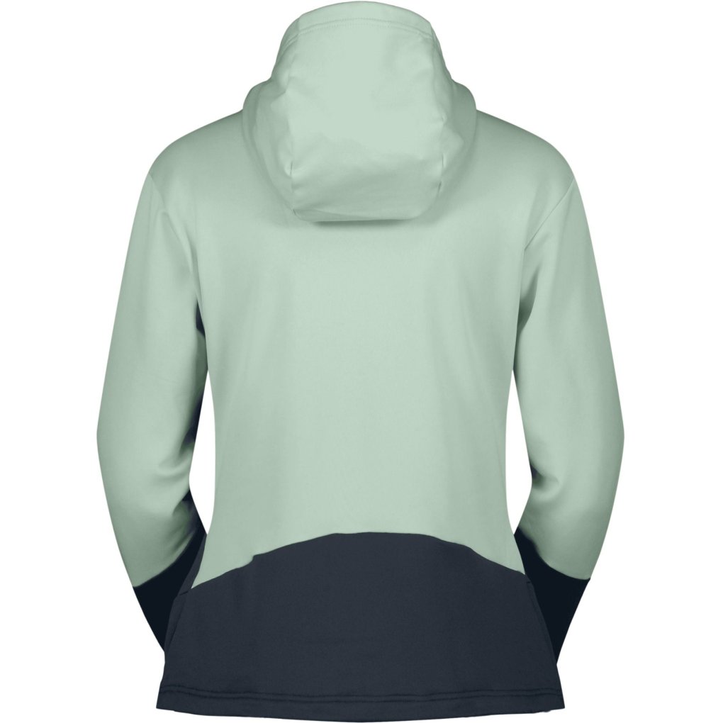 SCOTT Defined Mid Zip Hoody Women - fresh green/dark blue