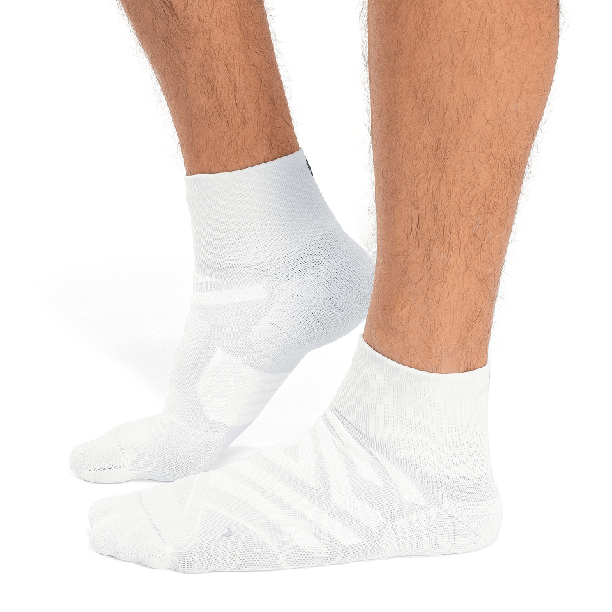 On Performance Mid Sock Men - White & Ivory
