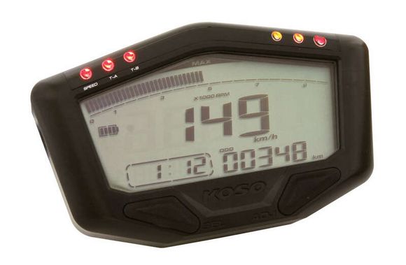 Koso speed counter DB-02 Multifunction black universalRef: Kos00014A / 1056049