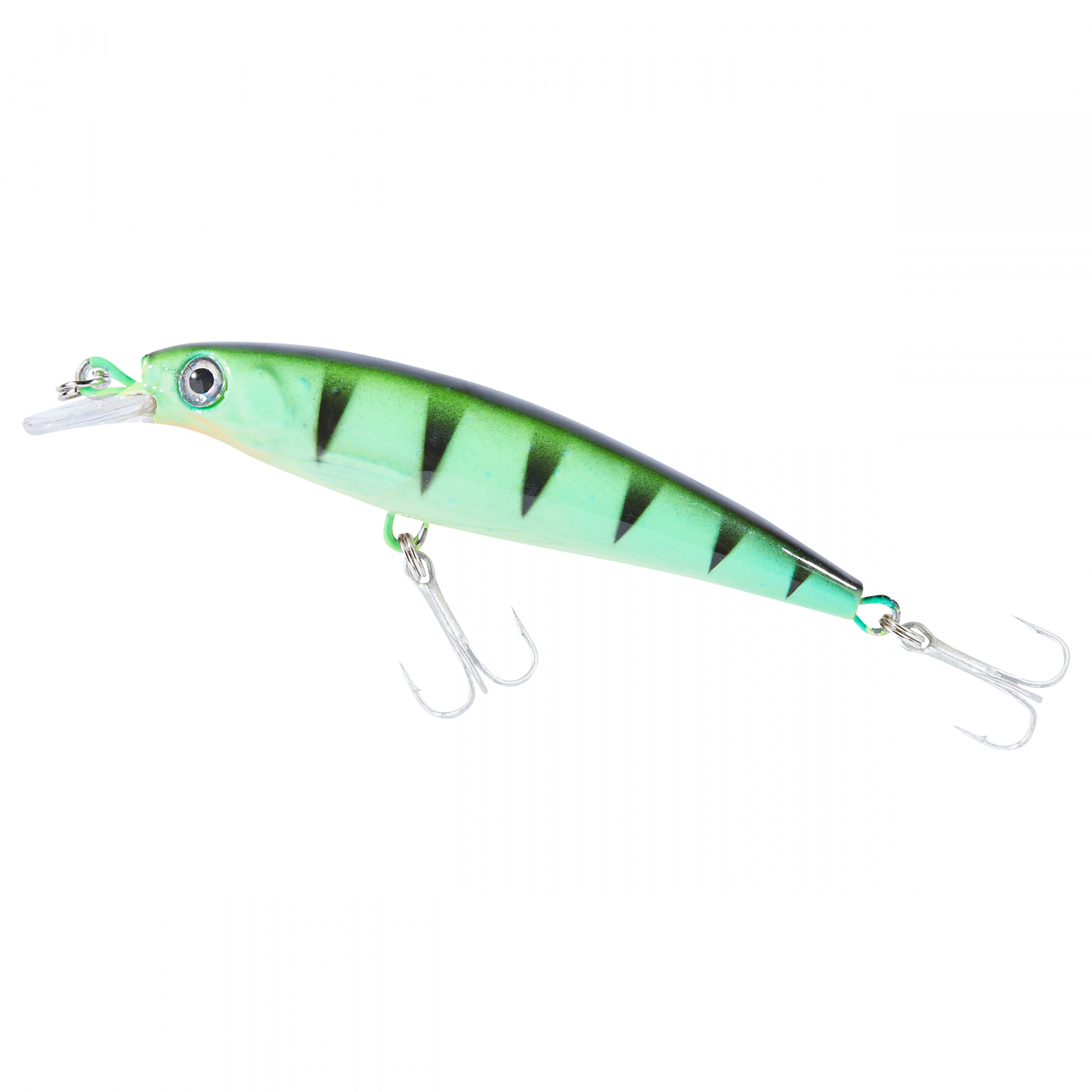 Colonel Wobbler UV Striker Minnow (Green Firetiger)