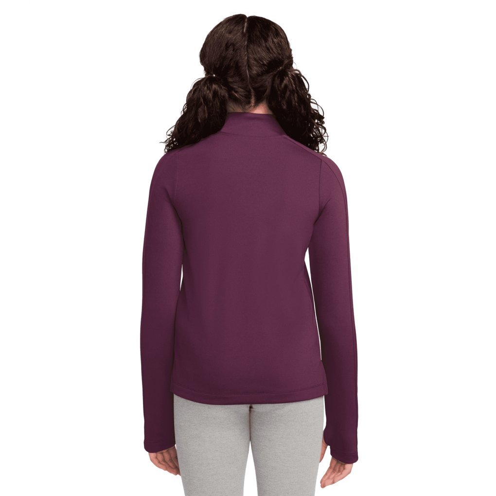 Nike Dri-FIT Half Zip Longsleeve Kids - bordeaux/white FD2853-610