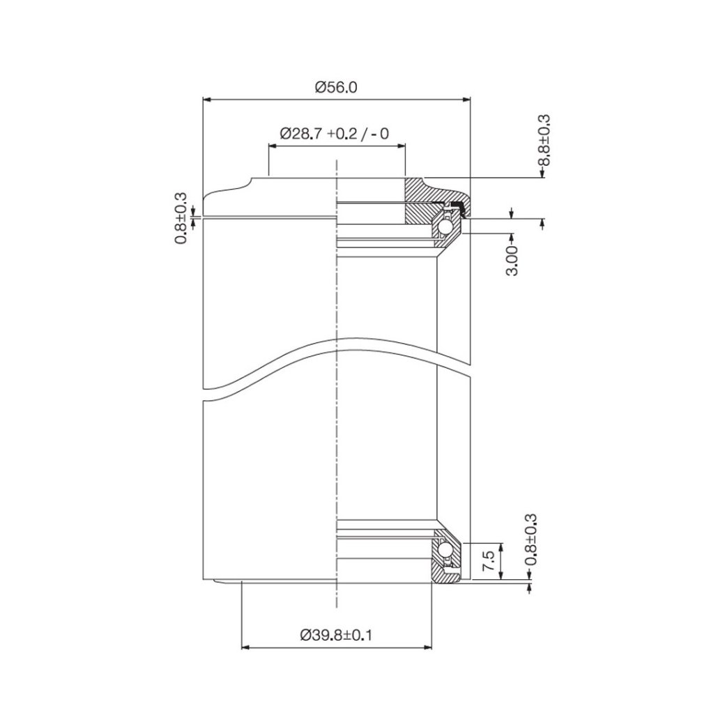 Deda Headset - Integrated | DCR  - IS52/28.6 | IS52/40 - HDDCR