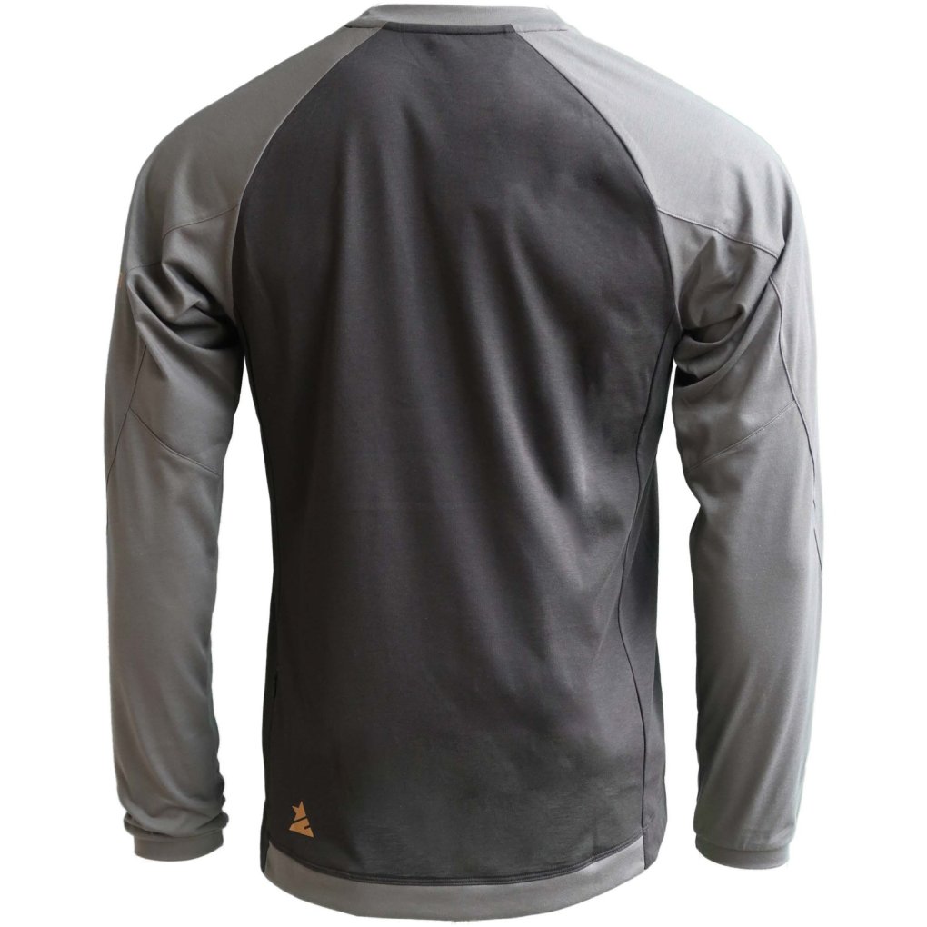 Zimtstern PureFlowz Long Sleeve MTB Shirt Men - Pirate Black/Gun Metal