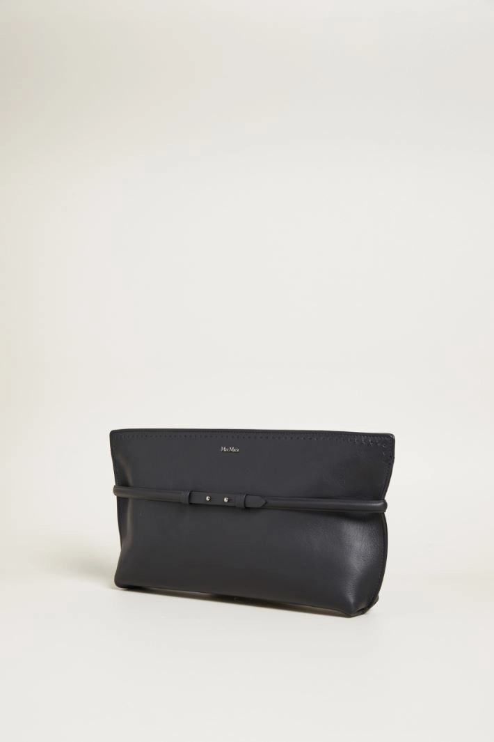 Maxi clutch with strap - BLACK