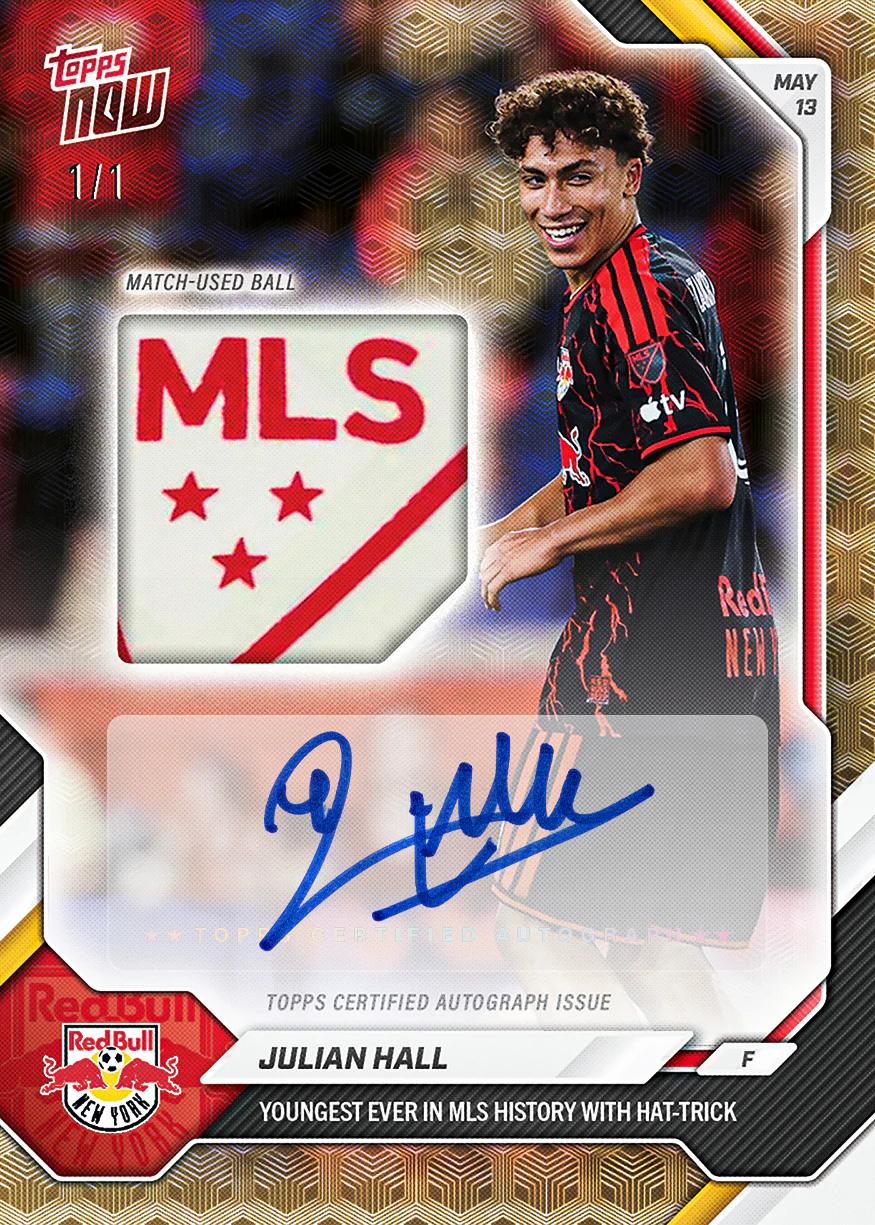 Julian Hall - 2026 MLS Topps NOW® - Card 43 - PR: 1190