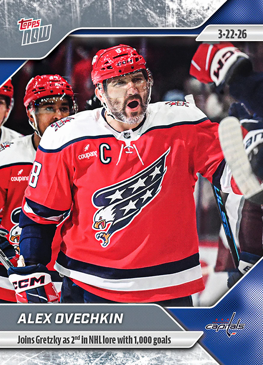 Alex Ovechkin - 2025-26 NHL Topps NOW® - Sticker # 127 Pack - PR: 980