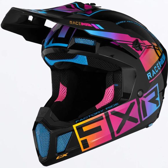 FXR CLUTCH CX PRO 2026 cross helmet - Black / MulticolorRef : FXR0415