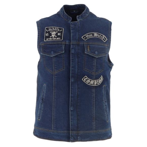 Gilet moto Helstons VON DUTCH APACHE - BleuRef : VDH0255
