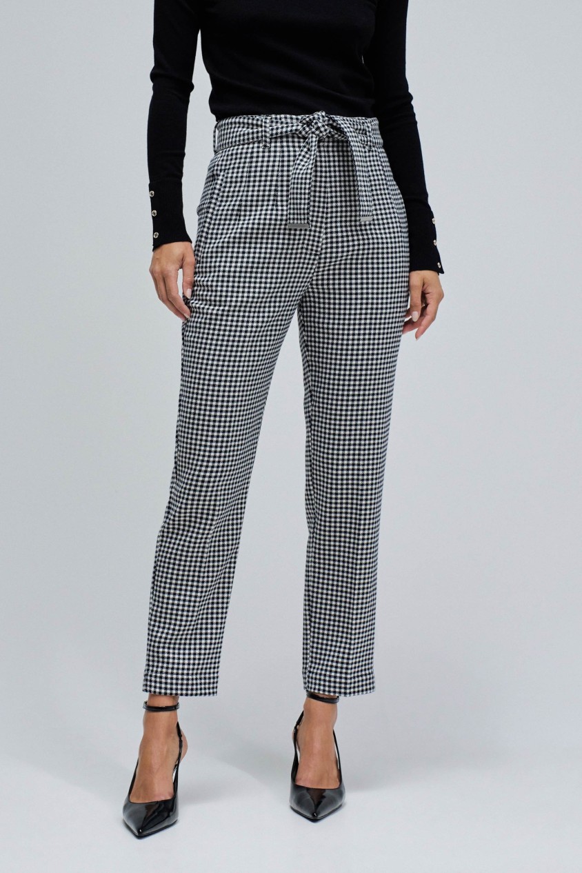 CHINO CROPPED SLIM TROUSERS