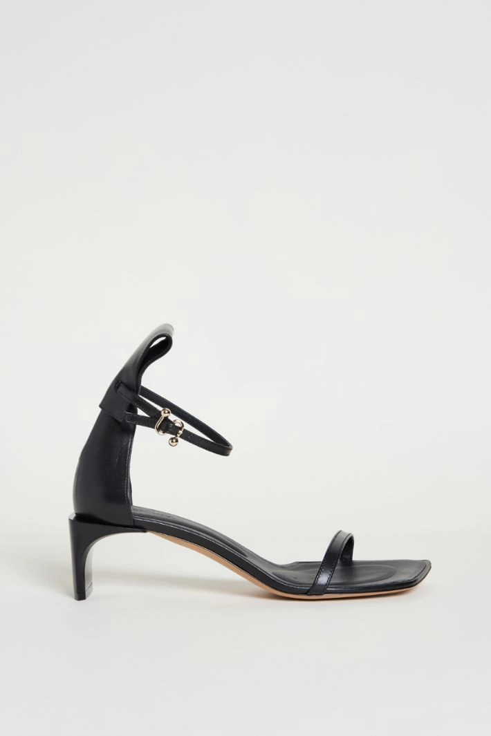 Ankle-strap sandals - BLACK