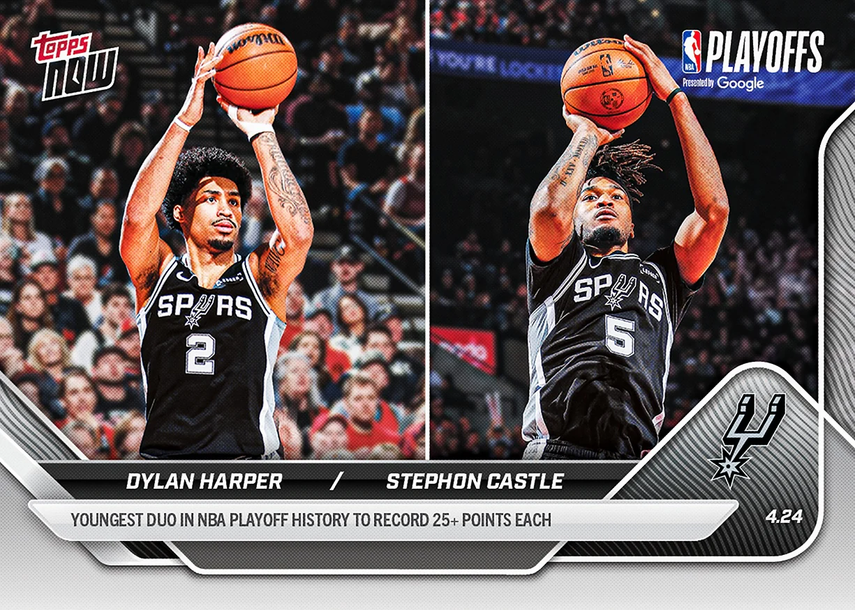 Dylan Harper / Stephon Castle - 2025-26 NBA Topps NOW® - Card 274 - PR: 2401
