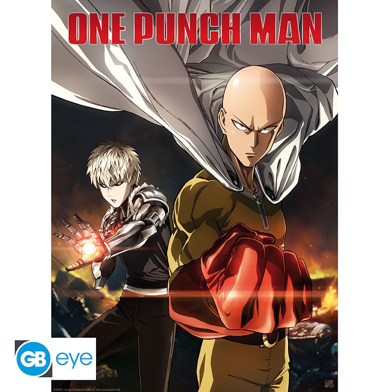 ONE PUNCH MAN Poster Saitama and Genos (52x38cm)