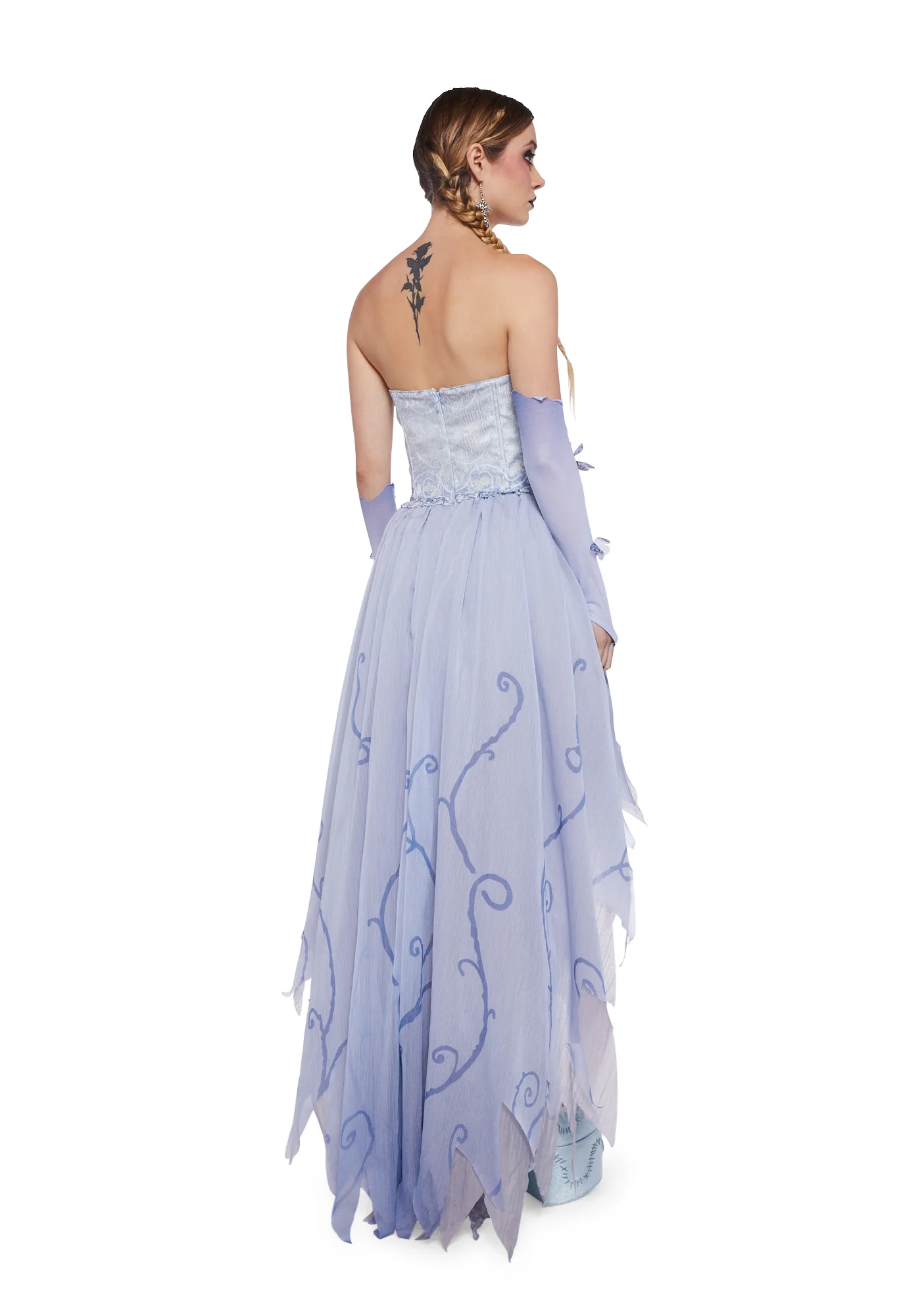 Moonlit Glow High-Low Dress