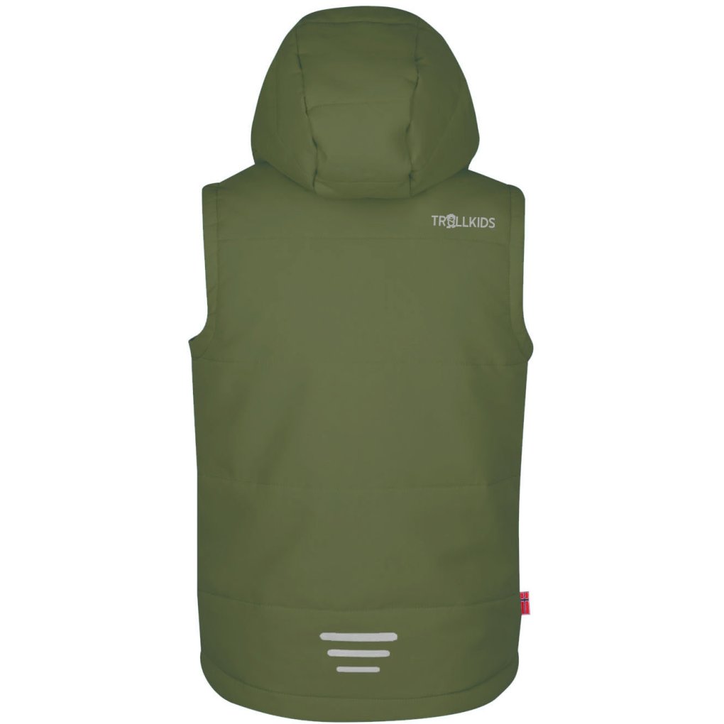 Trollkids Narvik XT Vest Kids - Dusky Olive/Light Magenta