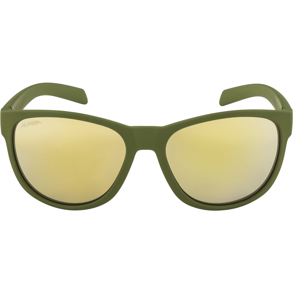 Alpina Nacan II Glasses - olive matt/mirror bronce