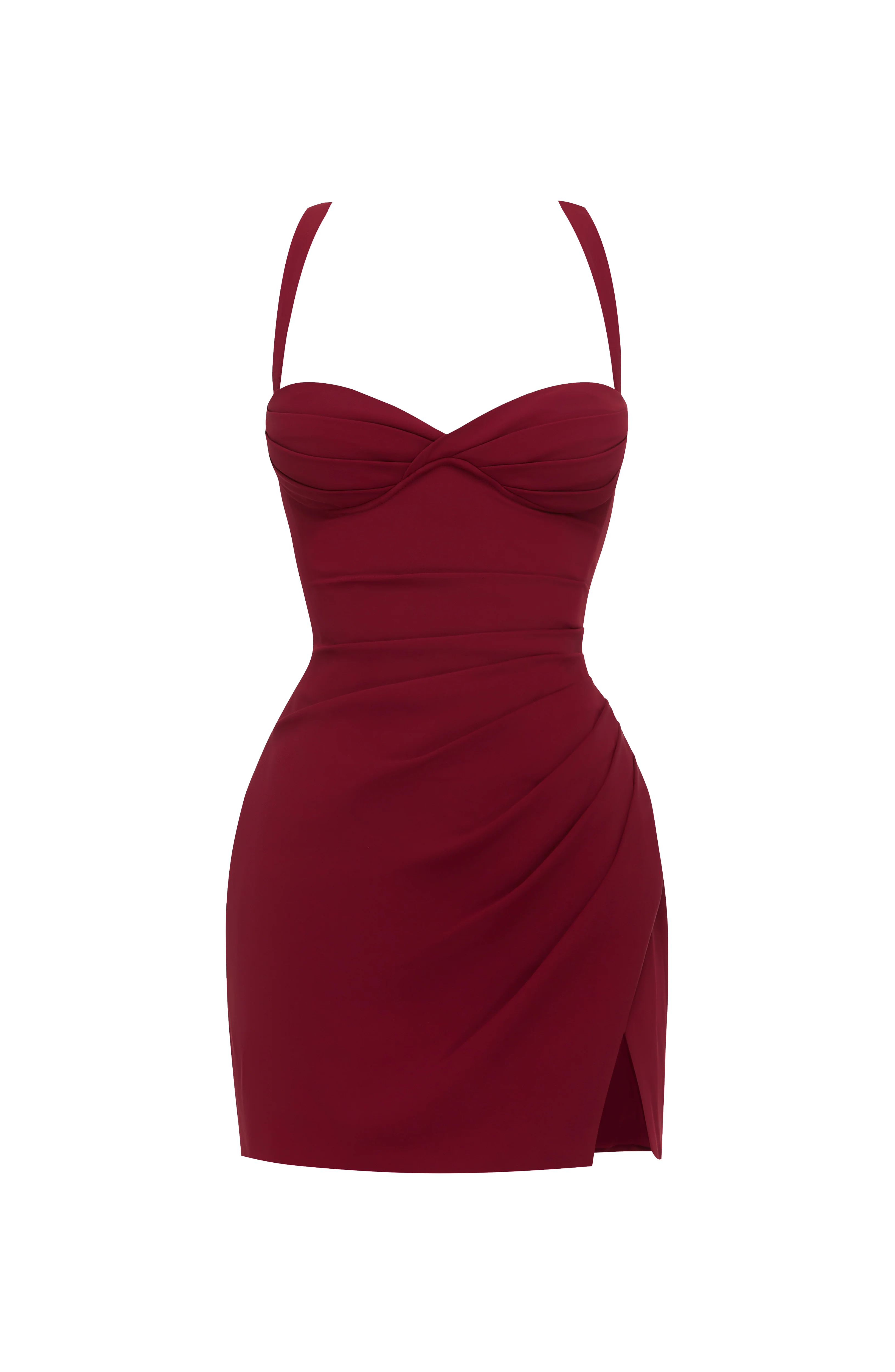 Everette Mini Dress - Burgundy