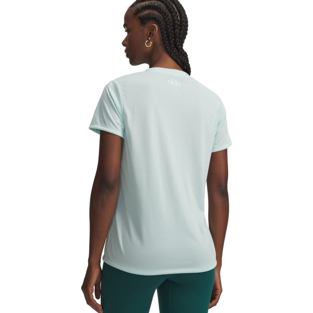 Under Armour UA Tech™ Solid V-Neck Short Sleeve Shirt Women - Refresh Mint//White