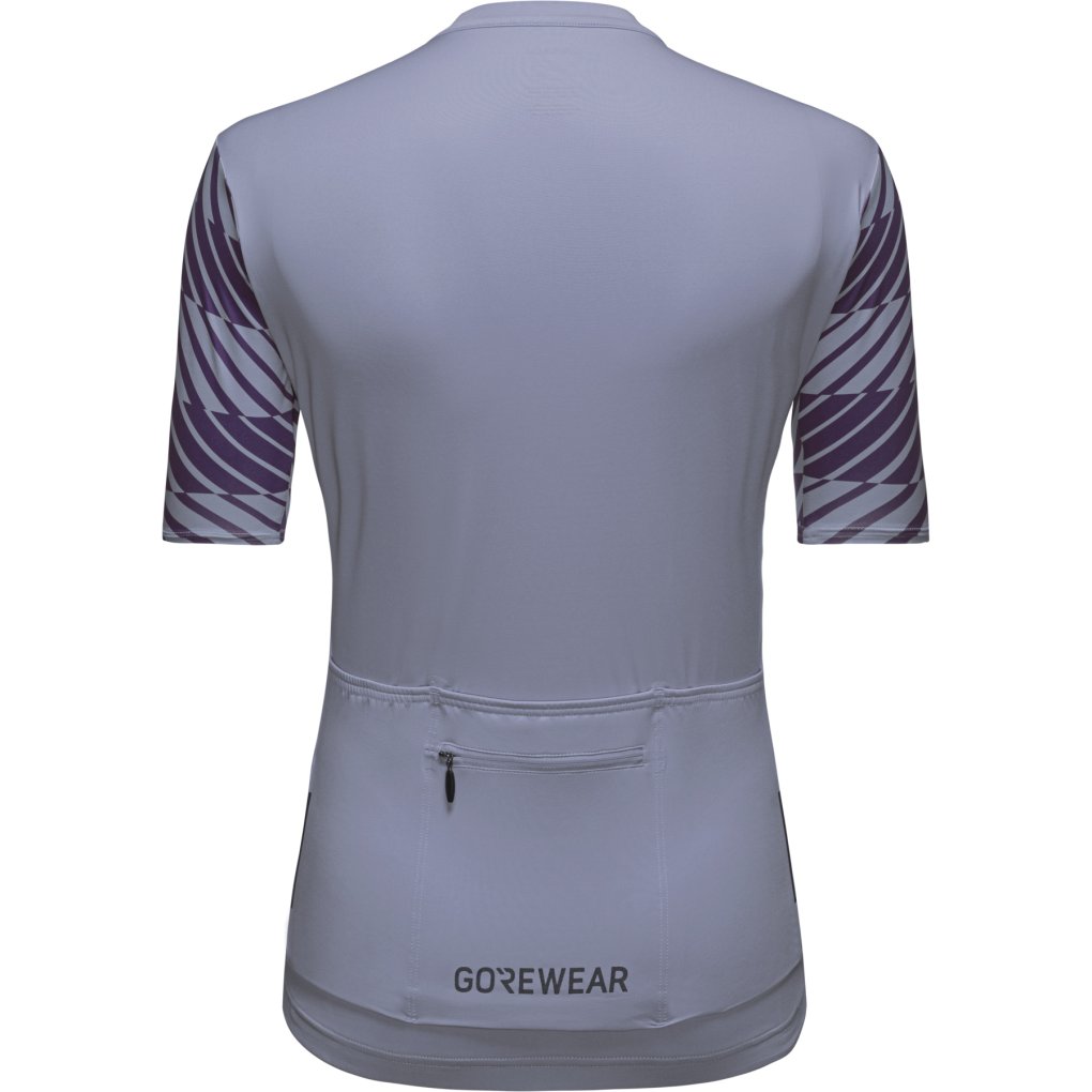 GOREWEAR Swiftride Optical Short Sleeve Jersey Women - amethyst grey / purple indigo DFDE