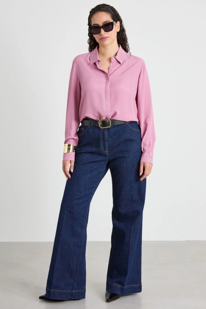 Crepe blouse - MAUVE