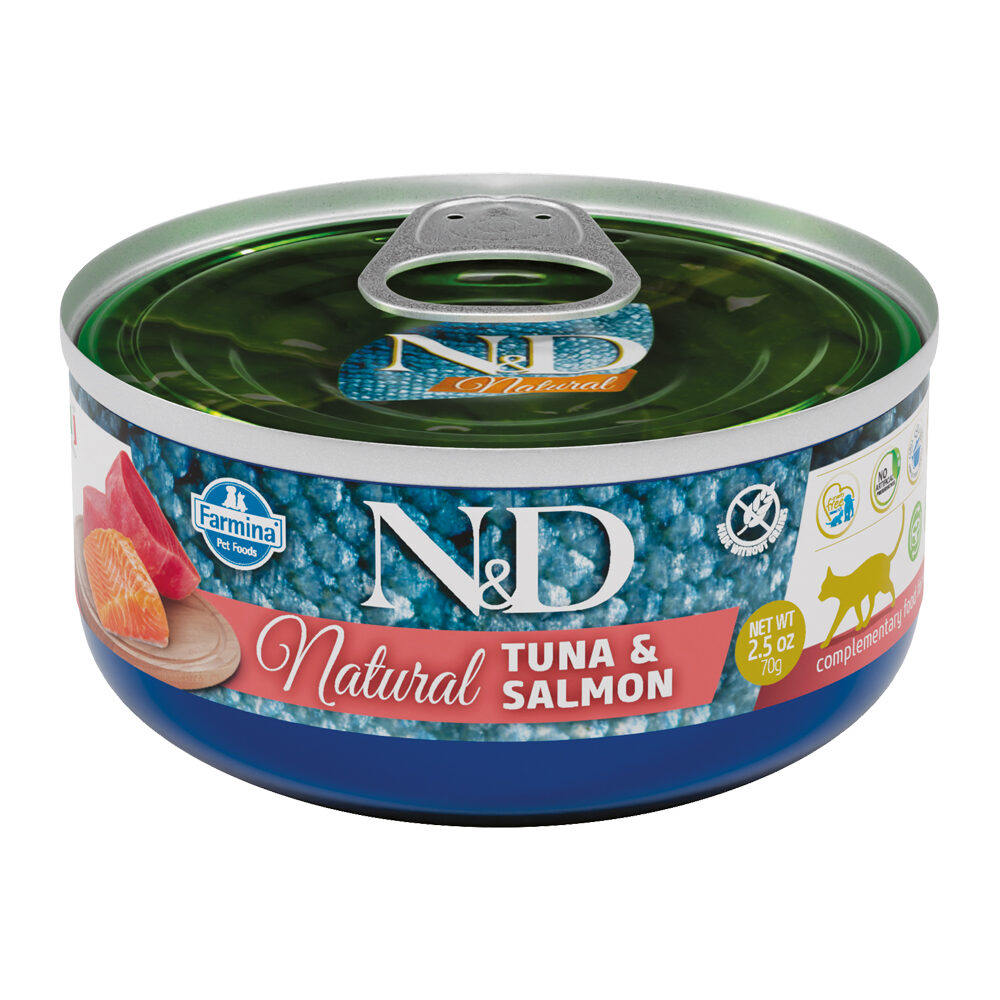 Farmina N&D Natural Adult Wet Food - Tuna & Shrimp - 24 x 70 g