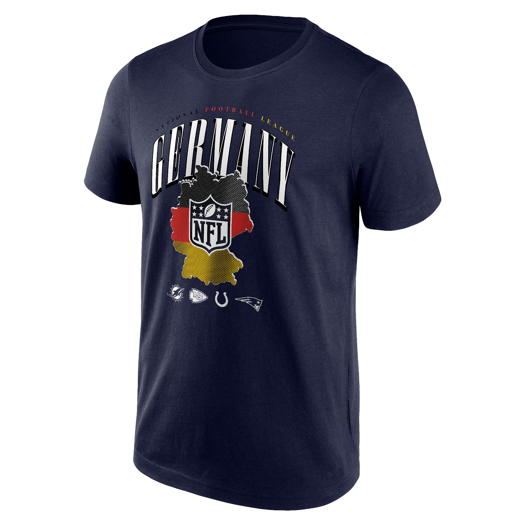 2023 NFL Frankfurt Games NFL Shield Germany T-Shirt Navy