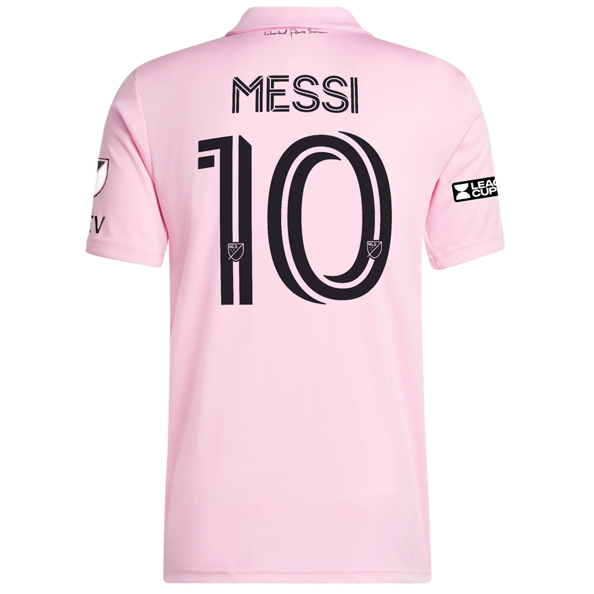 Authentic Inter Miami Lionel Messi Home Jersey 22/23 w/ Leagues Cup Final + Match Details (True Pink/Black)
