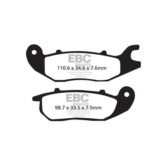 EBC Organic Front Brake PadsRef: FA375 / 17220287