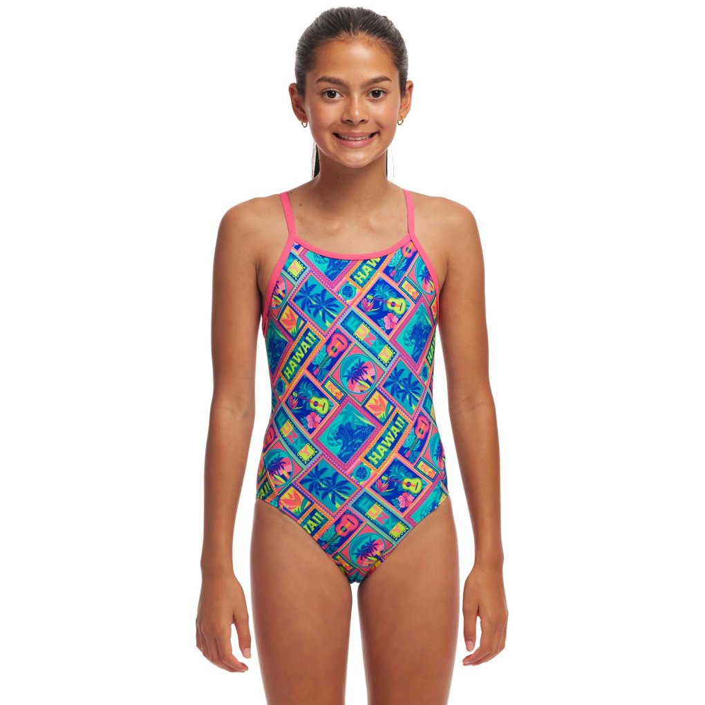 Funkita Diamond Back Eco One Piece Swimsuit Girls - Coco Canel