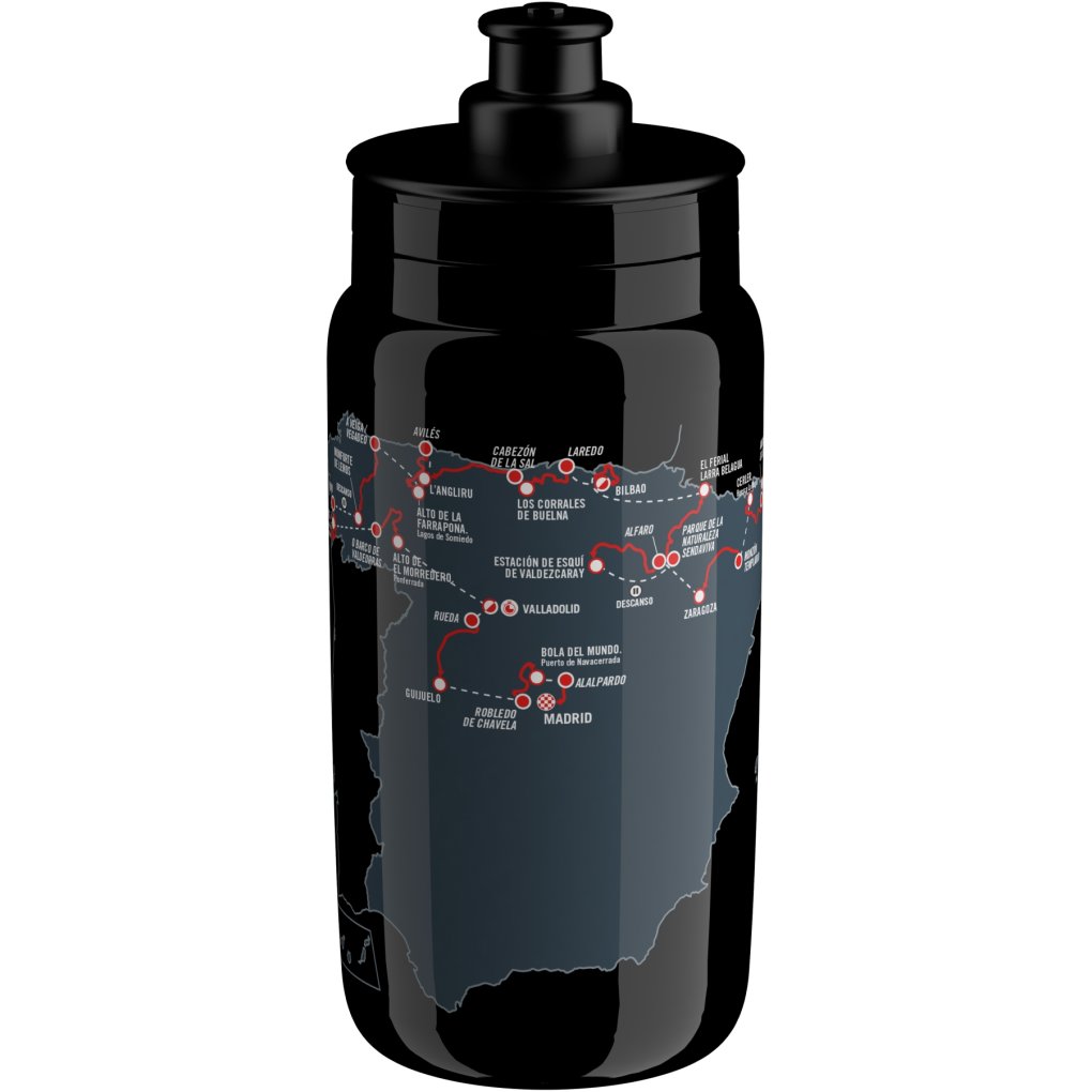 Elite Fly La Vuelta Bottle 550ml - black map - 2025