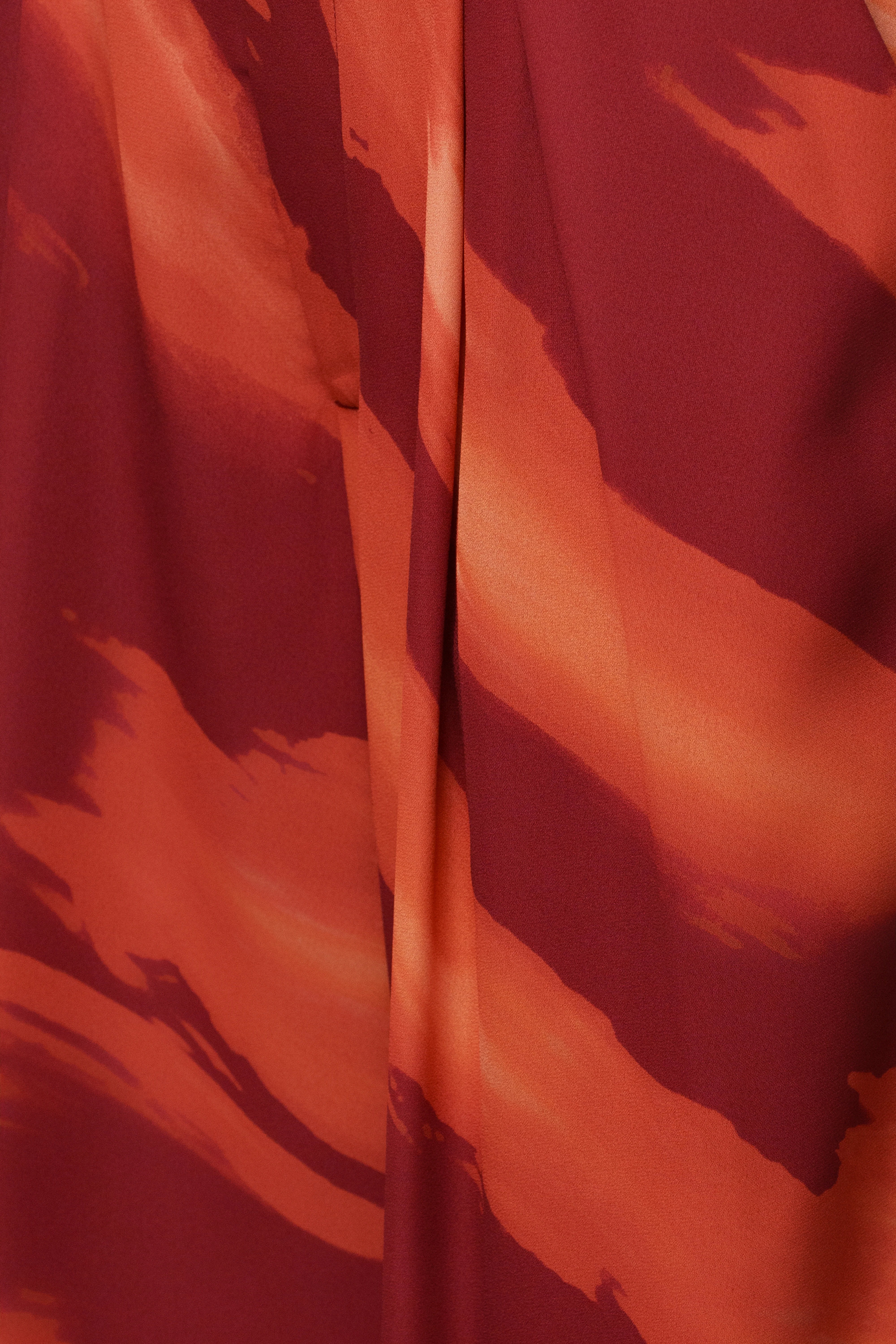 Crimson Dusk Soft Pleated Trouser