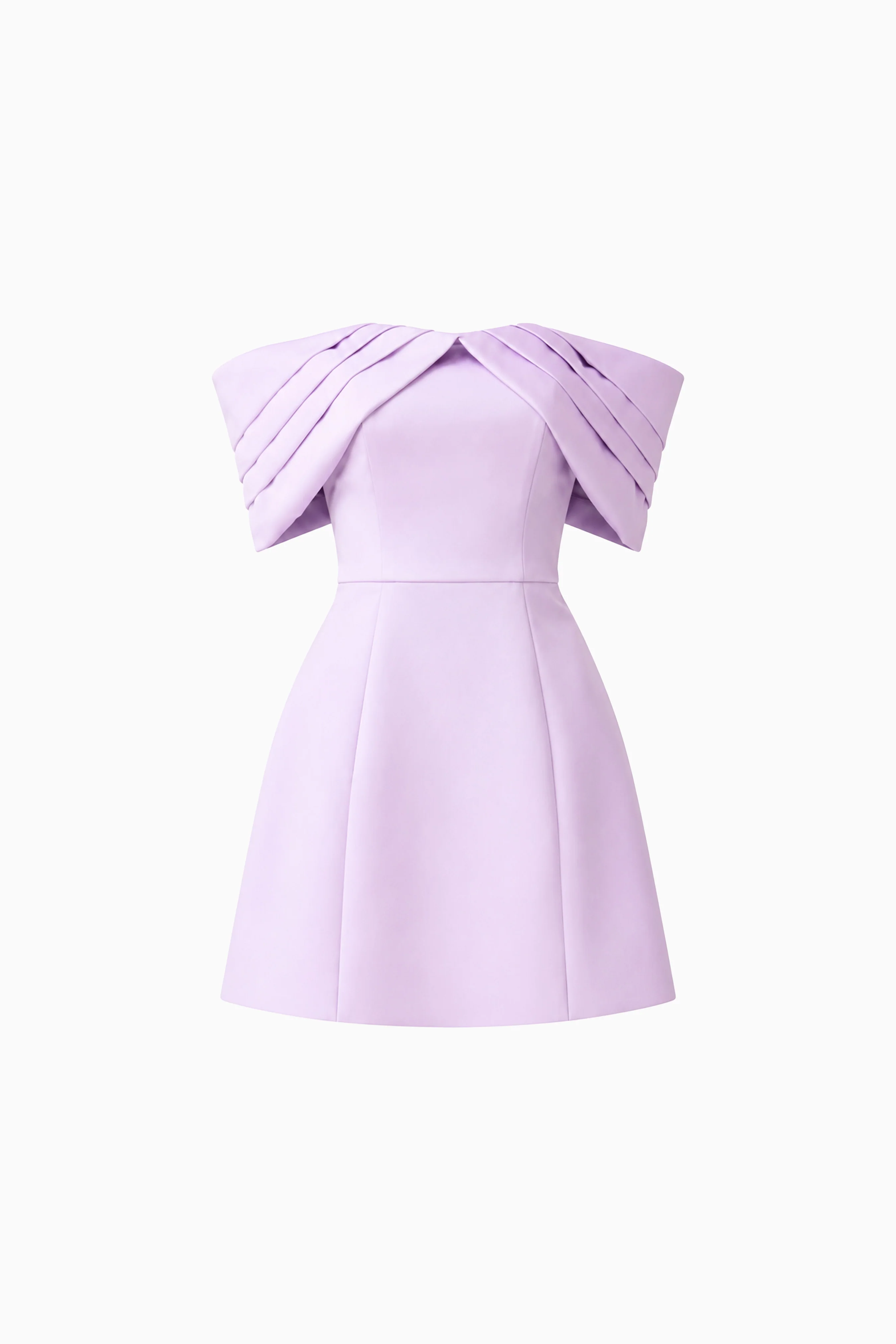 Hope Off the Shoulder Mini Dress in Purple