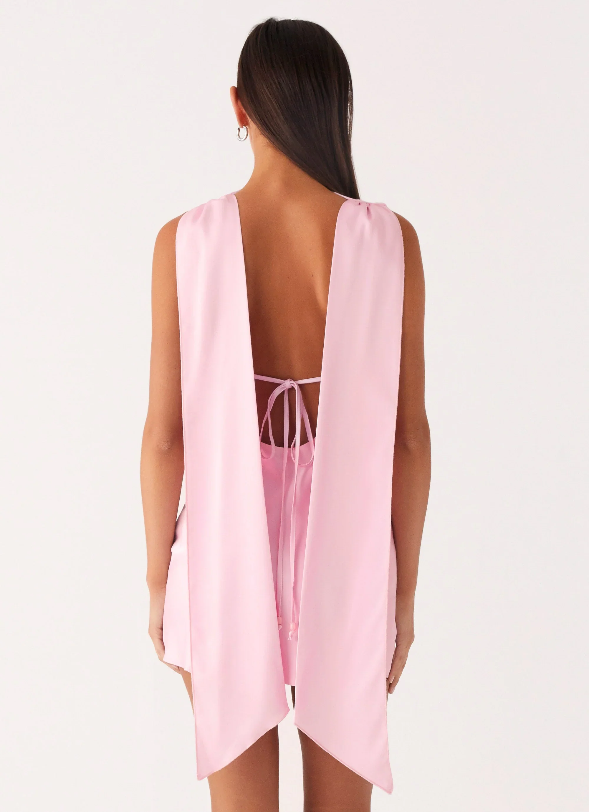 Cerina High Neck Mini Dress - Pink