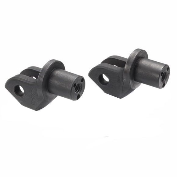 Rizoma Pilot Footpeg Adapter for Pro, B-pro, and Street Footpegs - BlackRef : RZ0044