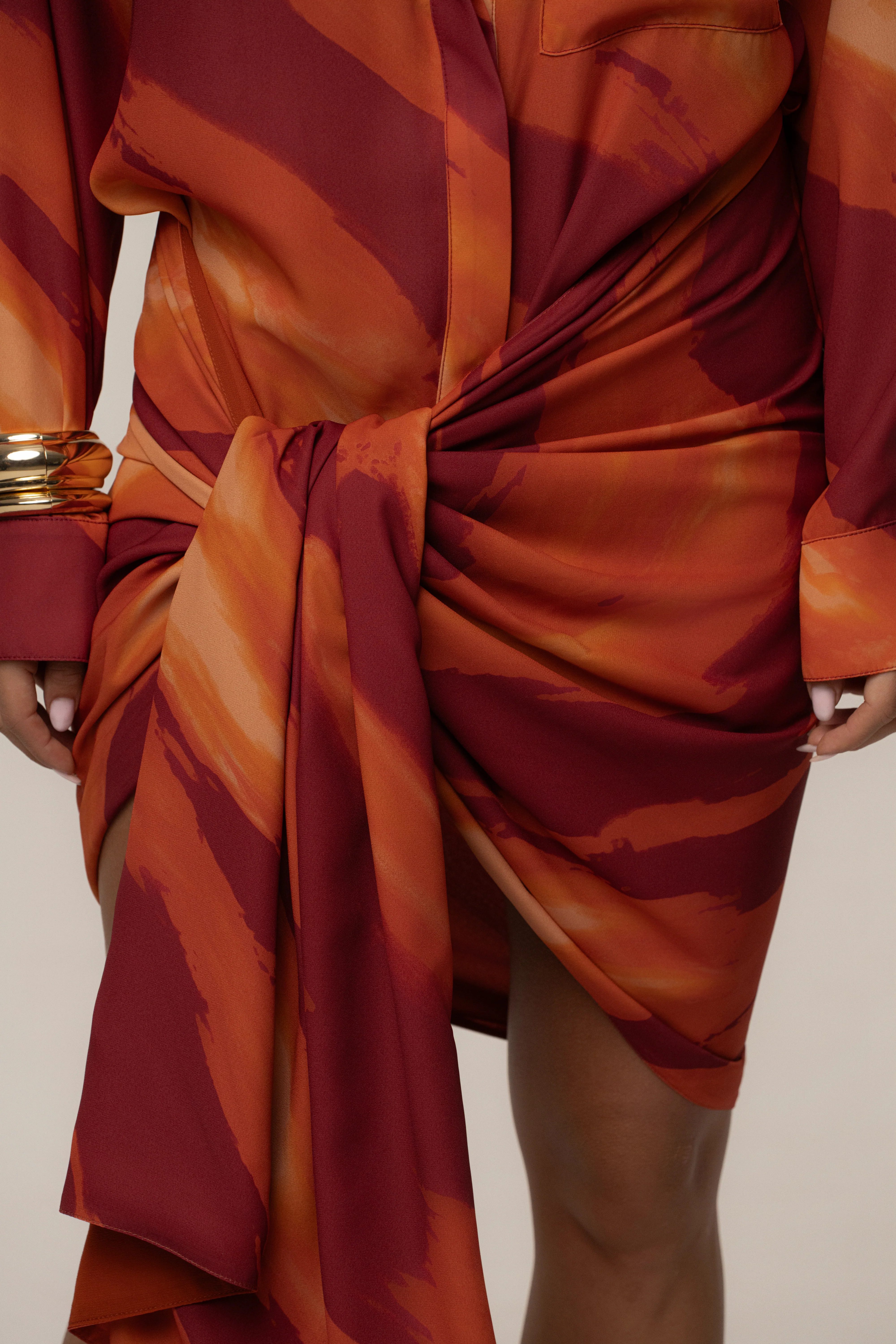 Crimson Dusk Shadow Safari Scarf