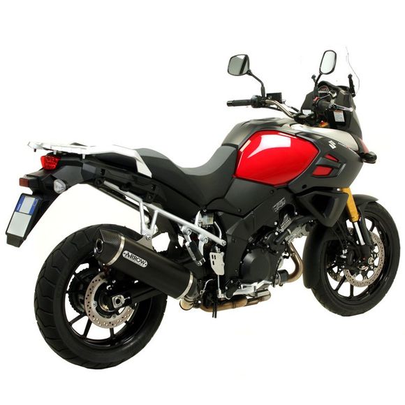 Silencieux Arrow Alu dark Maxi race-tech embout carboneRef : 71816AKN