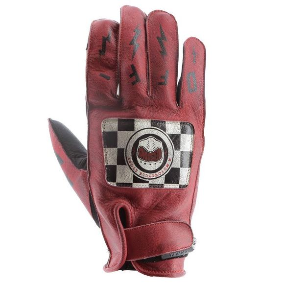 Helstons Logo Gloves - Red / BlackRef: HS1095