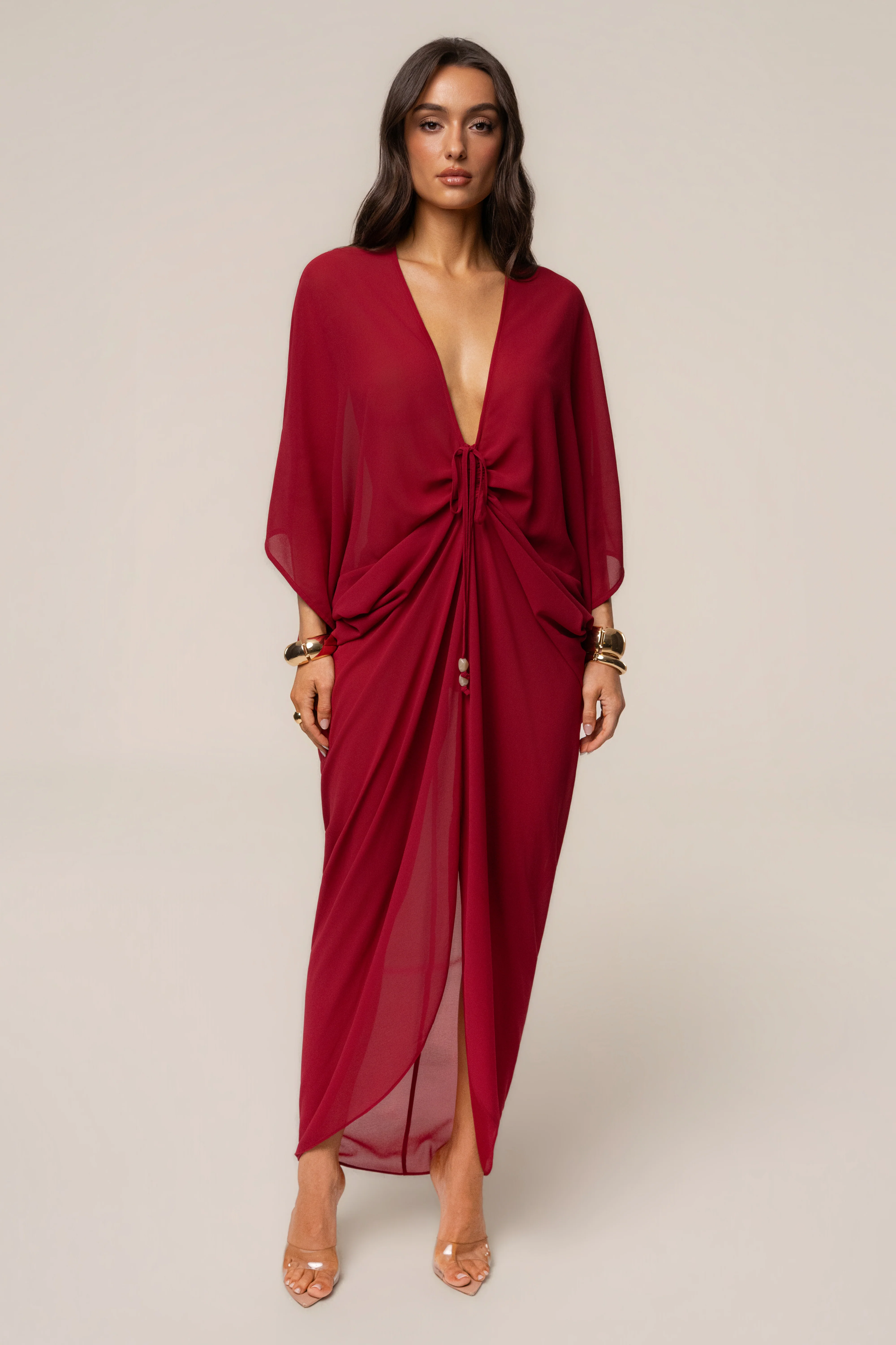 Berry Longer Days Cover Up Dress