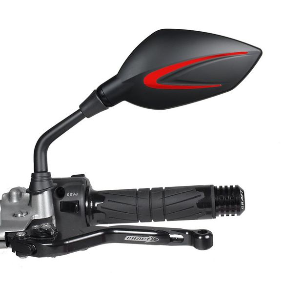 Universal Chaft (pair) rear view mirror - Black / RedRef: CH0274