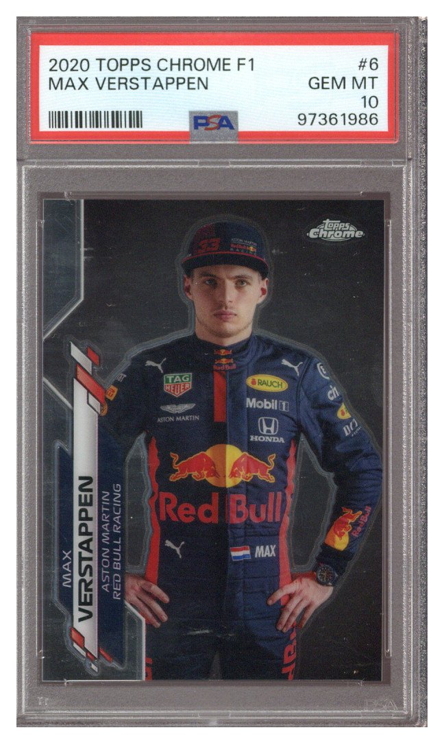 2020 Topps Chrome F1 #6 Max Verstappen PSA 10
