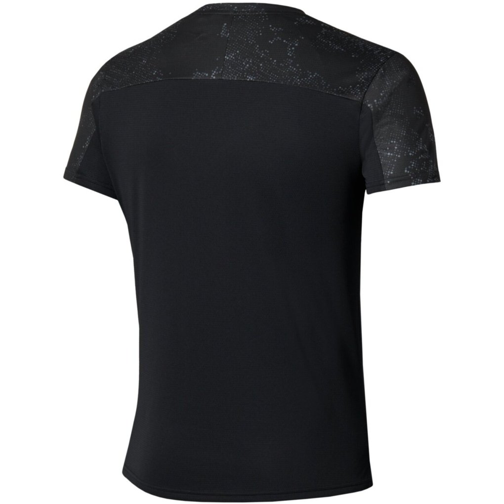 Mizuno Active DryAeroFlow Graphic T-Shirt Men - Black / Gray