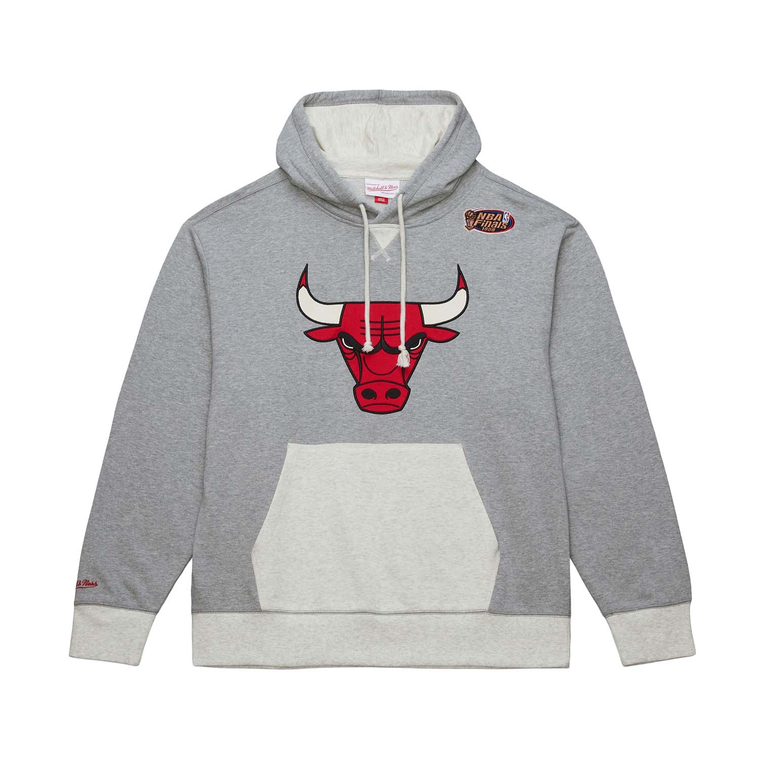 Chicago Bulls Mitchell & Ness Heritage Fleece NBA Hoodie Gray