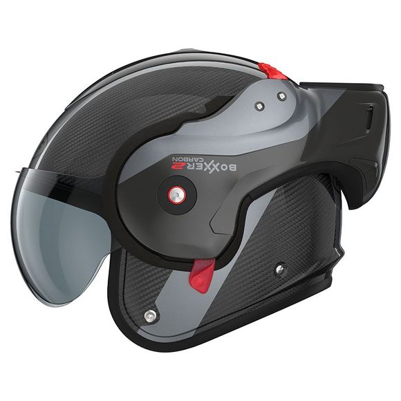 ROOF RO9 BOXXER 2 CARBON WONDER Modular Helmet - Carbon / GrayRef: RO0348