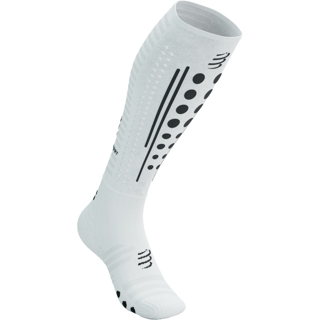 Compressport Full Aero Compression Socks - white/black