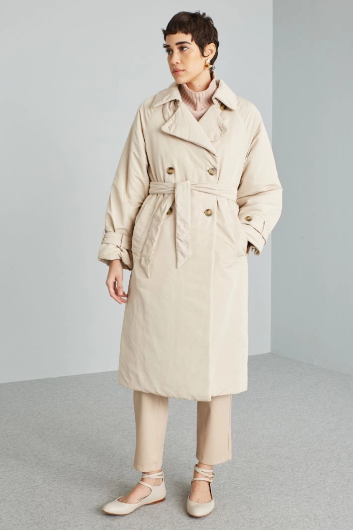 Trench-style coat - SAND