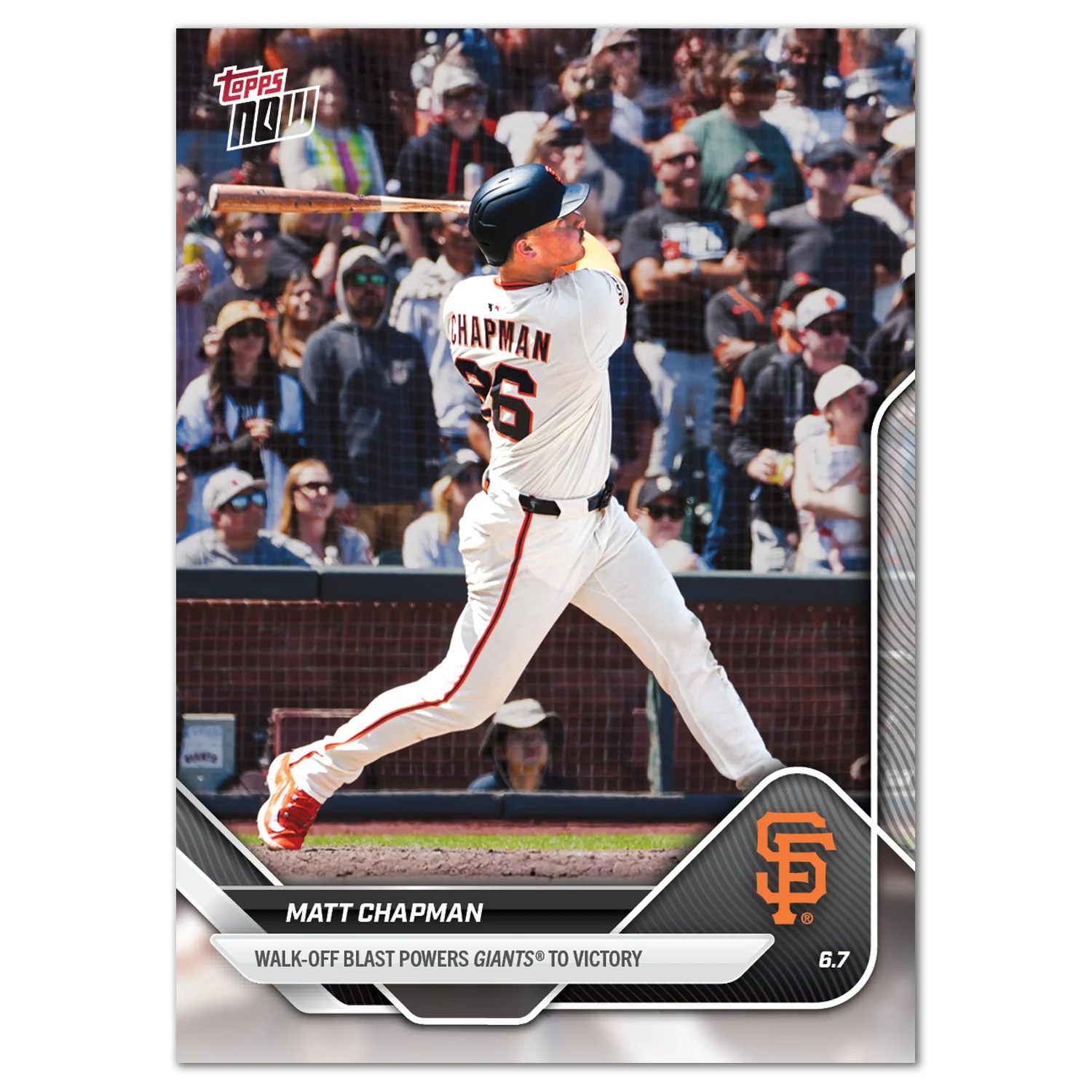 Matt Chapman - 2025 MLB Topps NOW® - Card 268