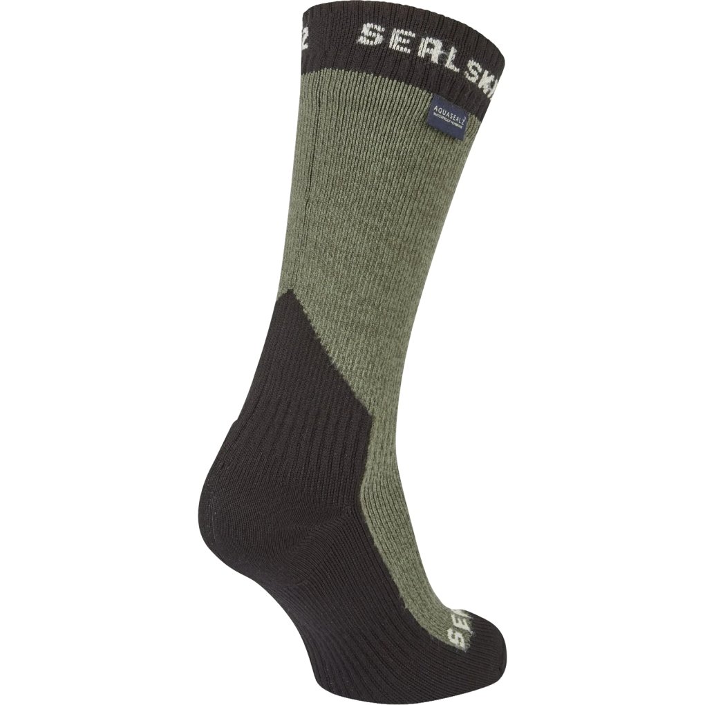 SealSkinz Stanfield Waterproof Extreme Cold Weather Mid Length Socks - Olive
